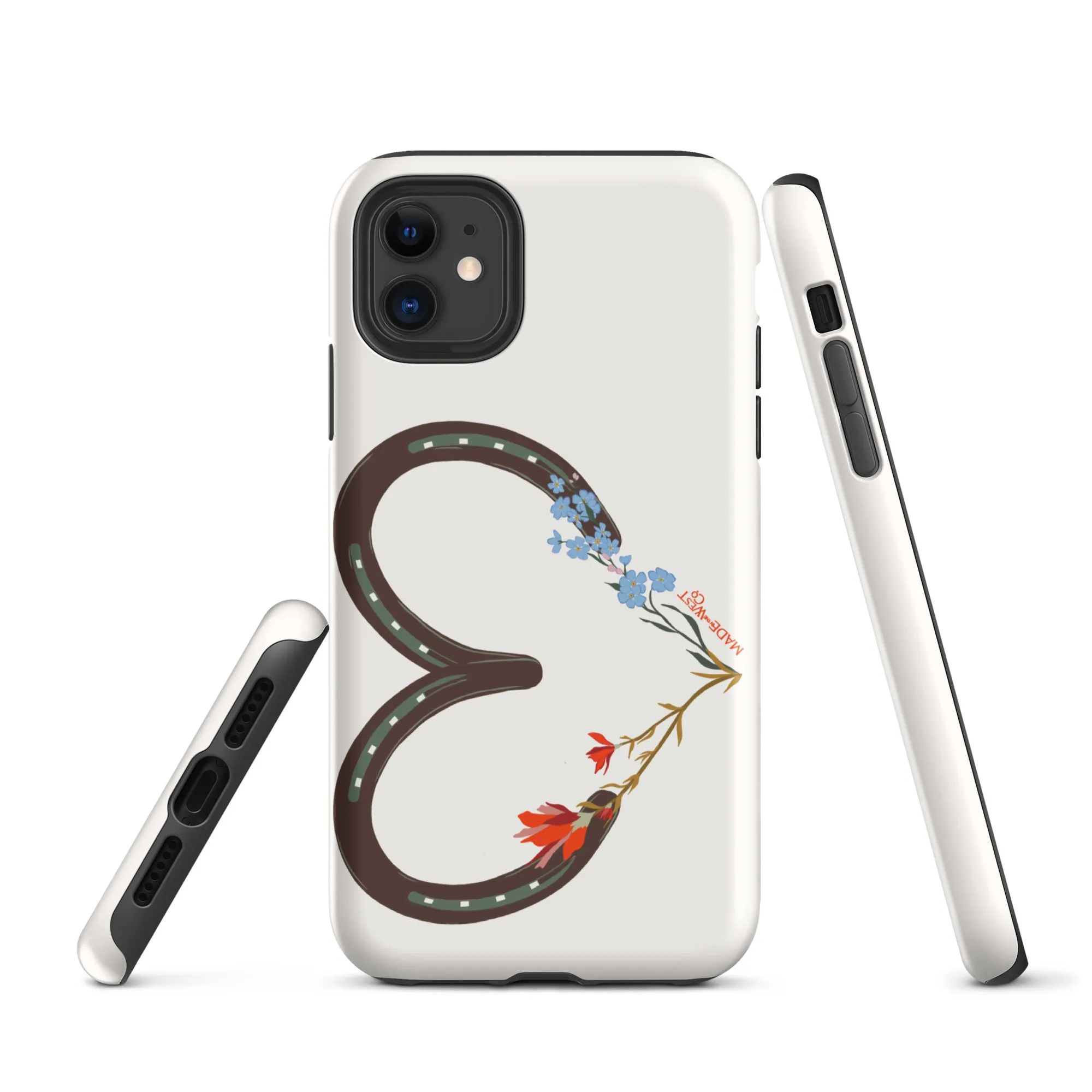Wildflower Horseshoe Heart Tough Case for iPhone®
