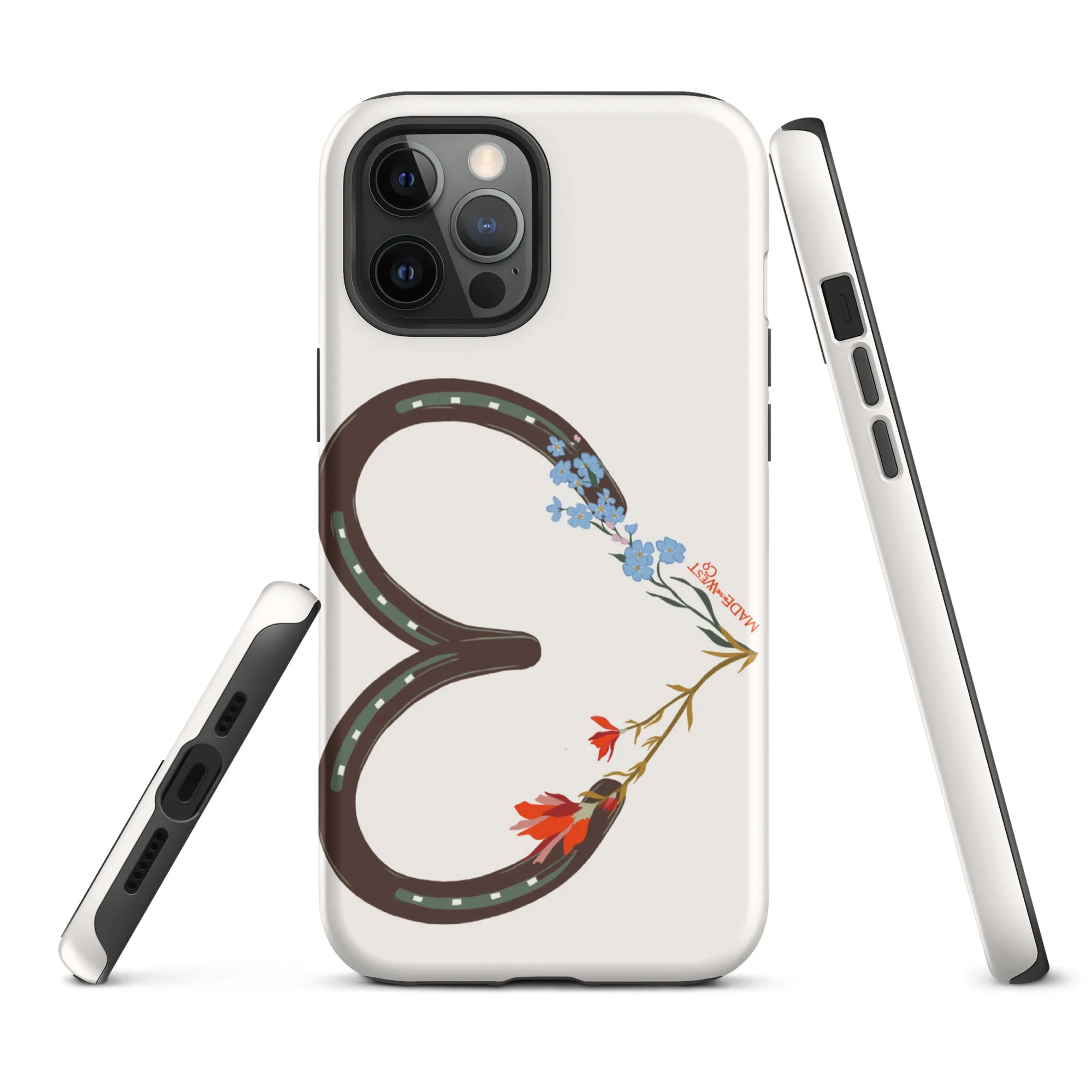 Wildflower Horseshoe Heart Tough Case for iPhone®