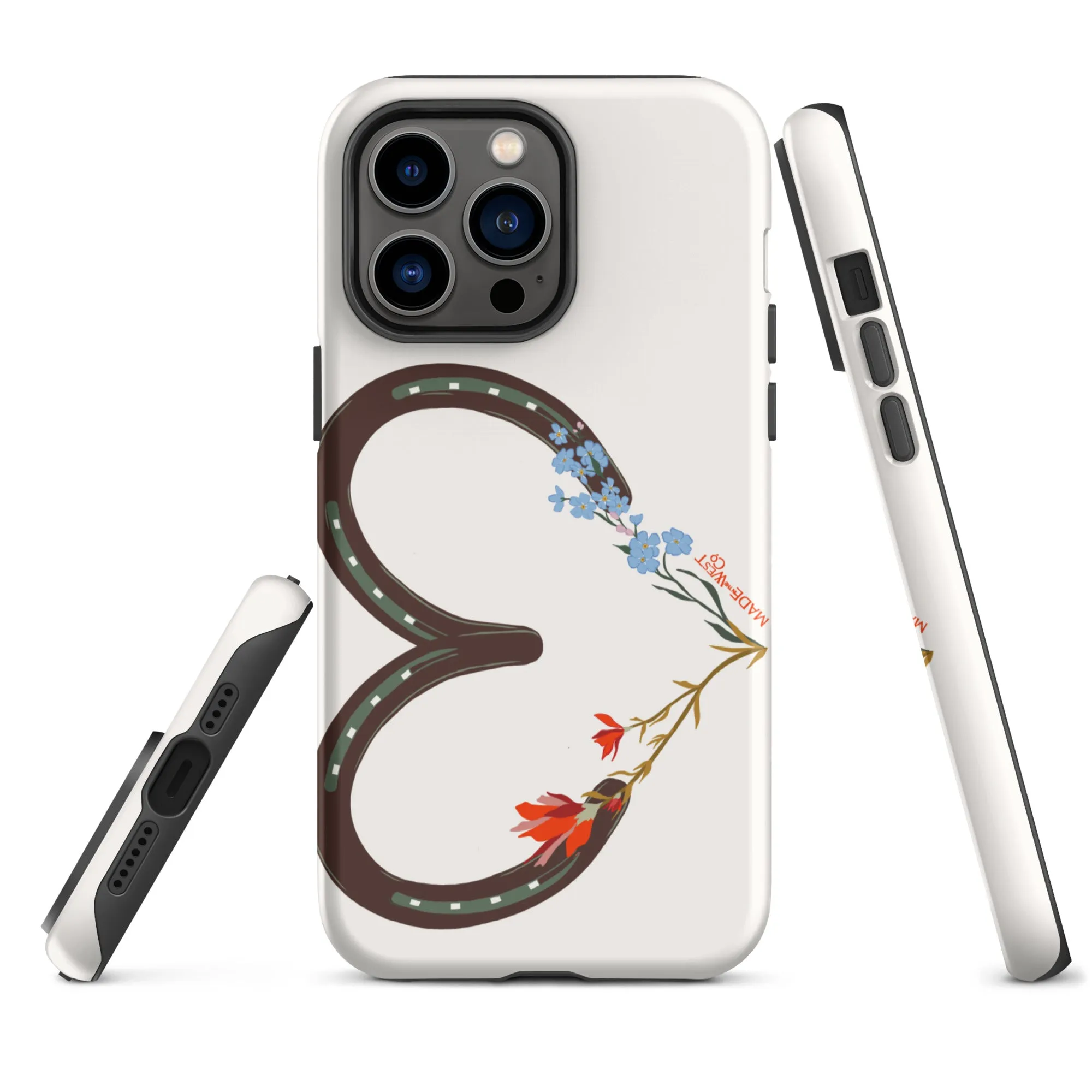 Wildflower Horseshoe Heart Tough Case for iPhone®