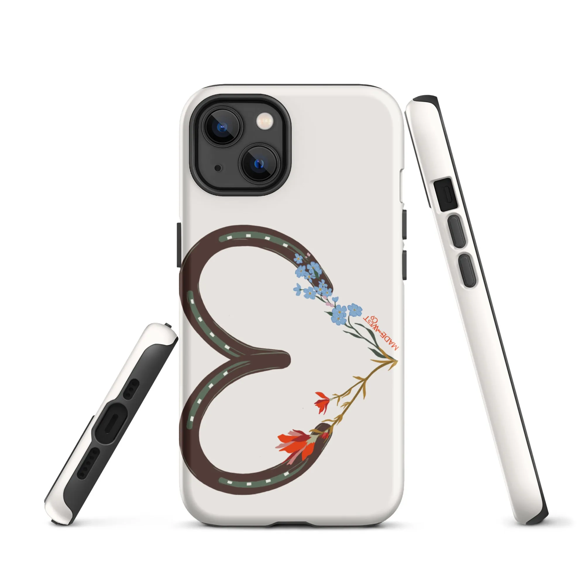 Wildflower Horseshoe Heart Tough Case for iPhone®