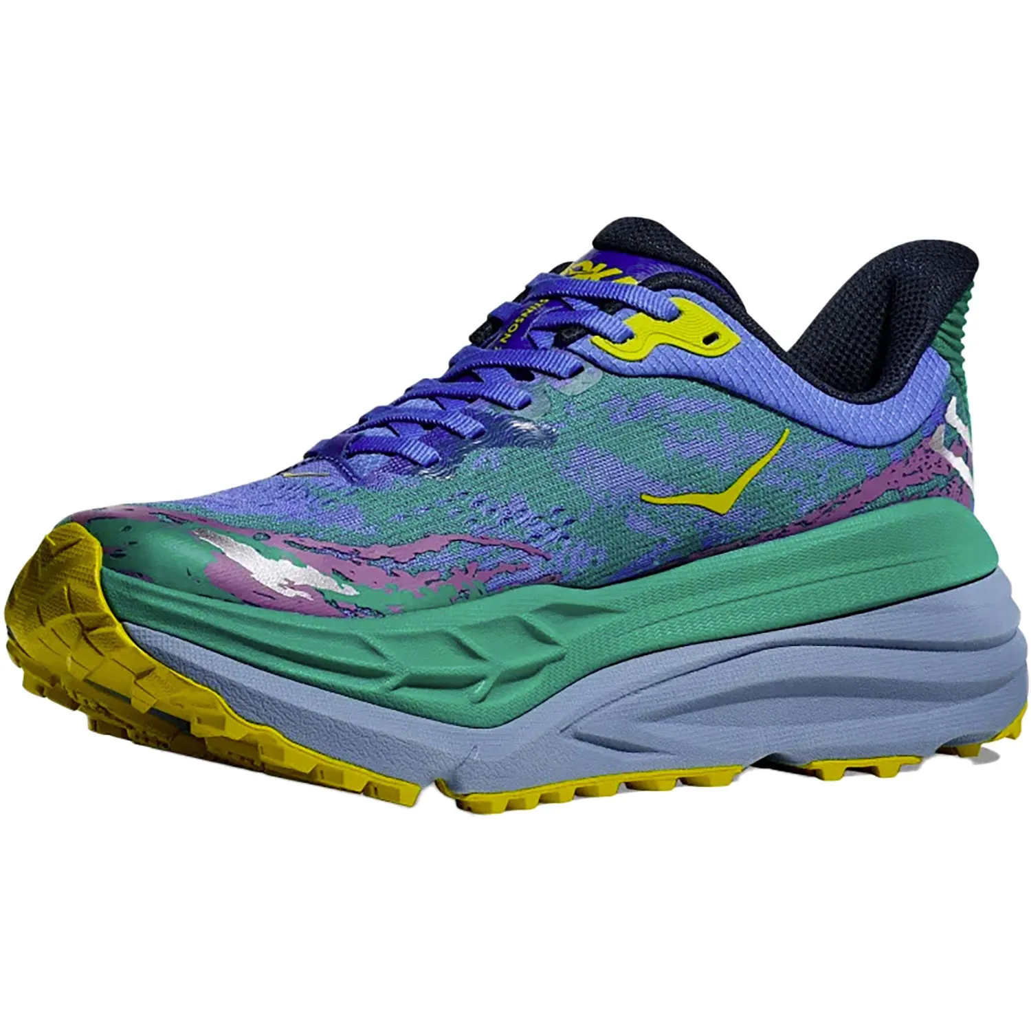 Women's Hoka Stinson 7 Virtual Blue/Tech Green Mesh
