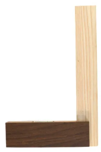 Wooden Carpenters Square with Spirit Level by Kids at Work